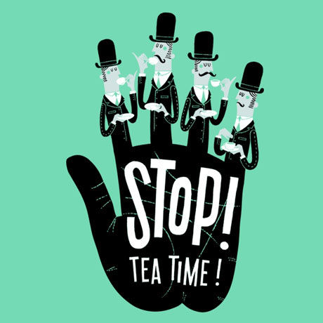 stop tea time threadless