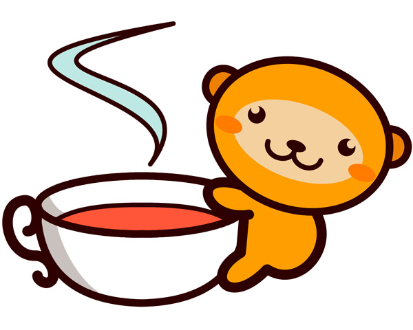 monkey with tea